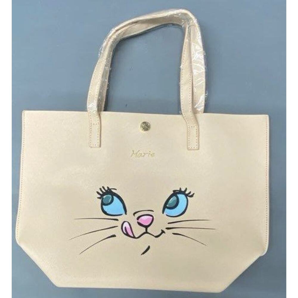 Disney The Aristocats Marie Tote Shoulder Bag Beige Tan Paris Box Damage 10x14